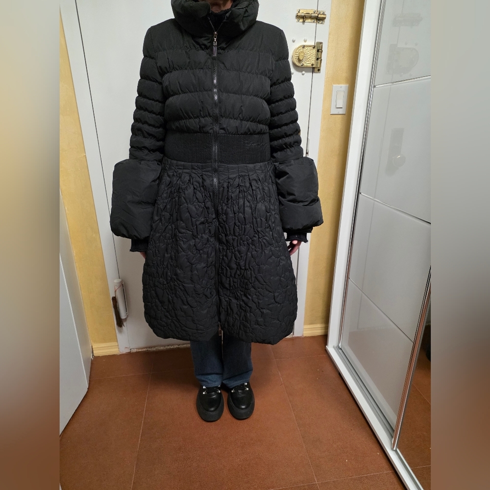 Stylish Black Quilted Women's Coat